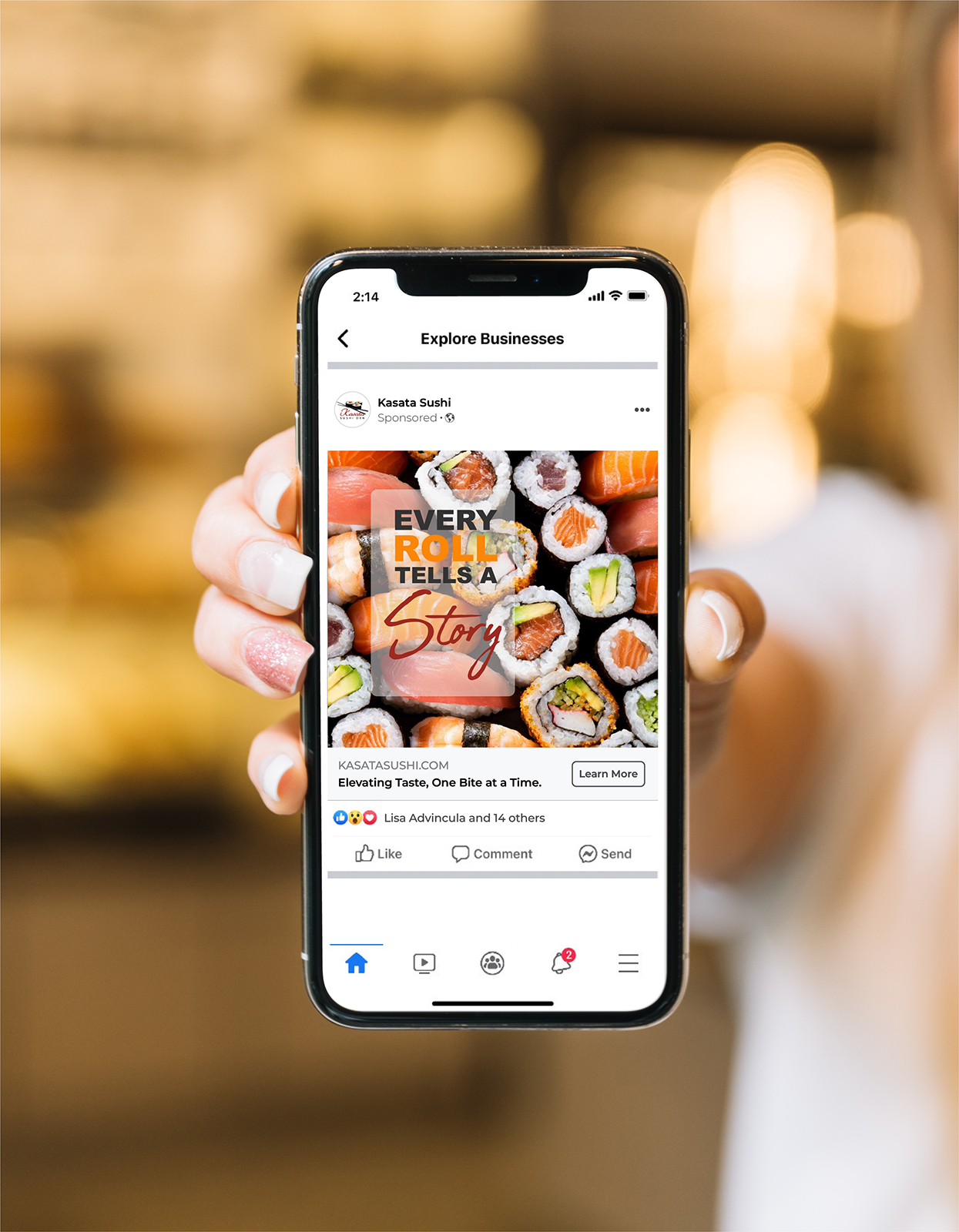 Kasata Facebook ad campaign mockup
