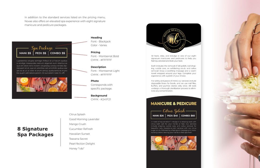 Spa packages overview