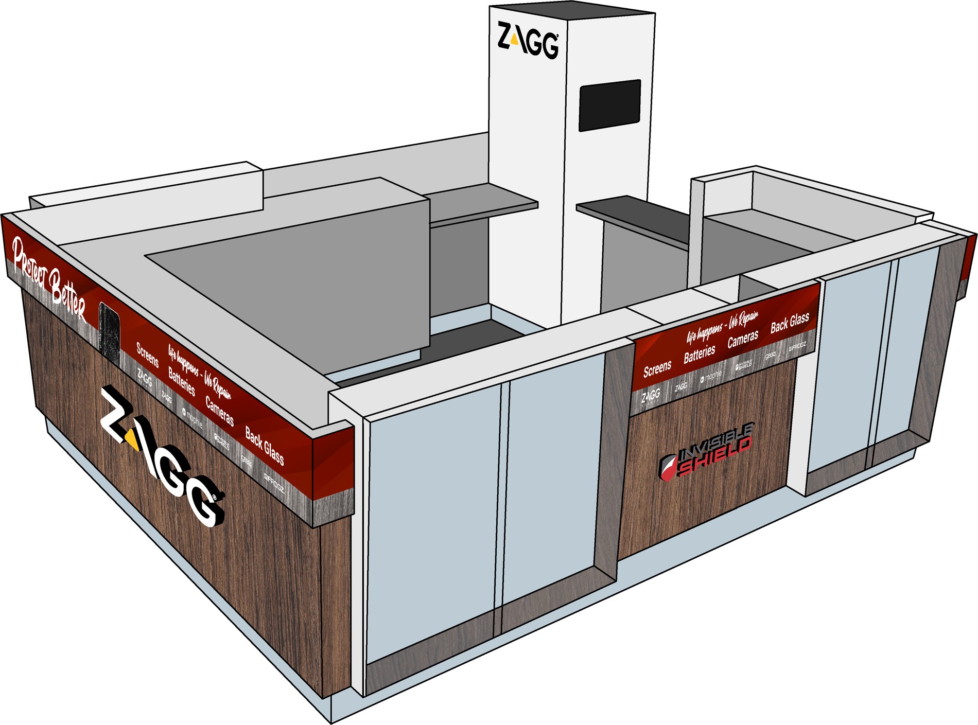 ZAGG fixture front